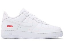 Nike Men's Air Force 1 Low Supreme White CU9225-100, Size 10.5US