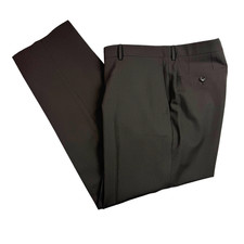Hugo Boss Men  s Wool Blend Flat Front Dress Pants Gray   36x31