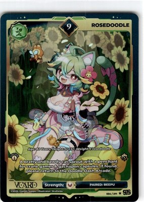 VCard Divine Chaos First Edition 9 Holo Foil  Rosedoodle