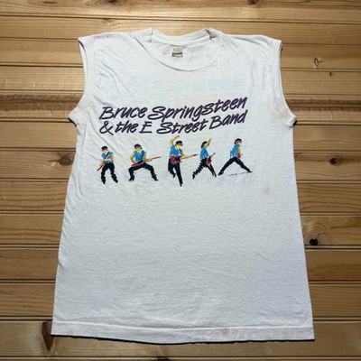 Vintage 1985 Bruce Springsteen E Street Band Sleeveless T-Shirt USA Youth Large