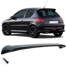 Für Peugeot 206 1999-2009 Heckspoiler Dachspoiler Spoiler Schwarz Glanz