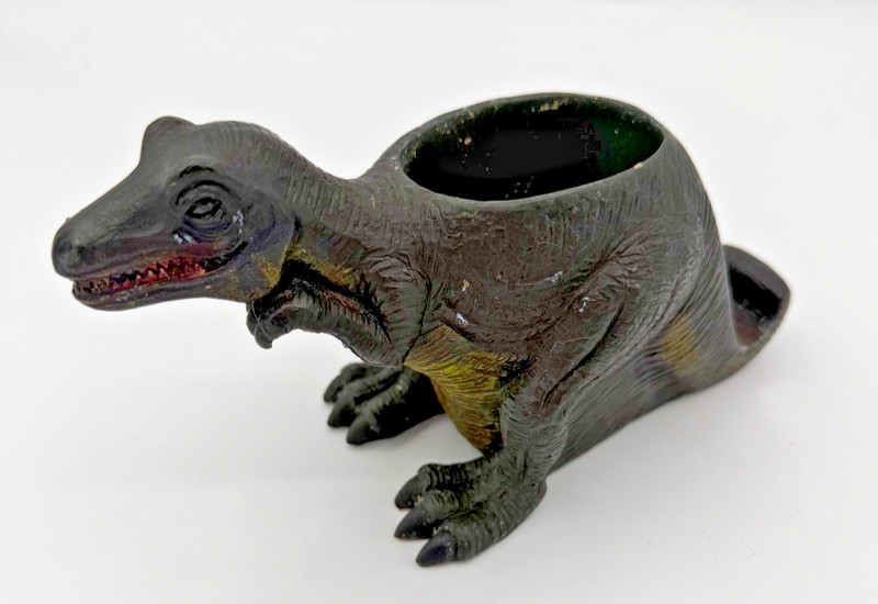 Resin Dinosaur Planter 8 Inches Long