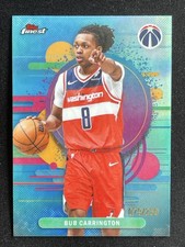Bub Carrington 2025-26 Topps Finest Uncommon Sky Blue Refractor Base /250 #156