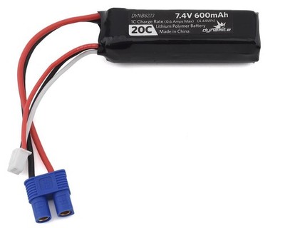 Dynamite/Pro-Boat 2S ( 7.4V 600mAh ) 20C LiPo Battery  EC3 DYNB6223