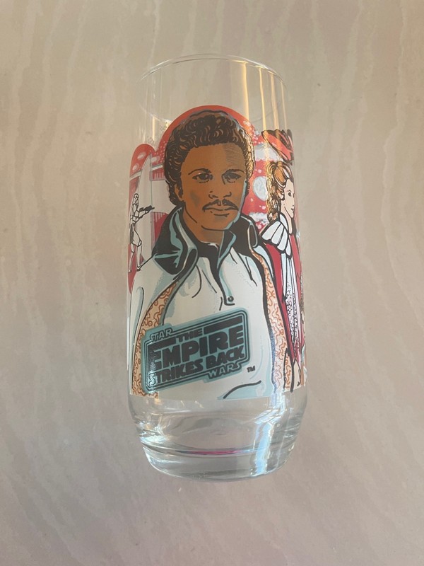 Vintage 1980s Burger King - Empire Strikes Back Glass Lando Calrissian