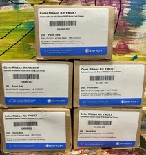 Genuine ENTRUST / DATACARD (SP/SD) Color Ribbon Kit YMCKT 534000-002 Lot Of 5