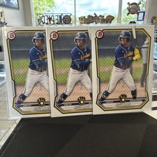 (3) 2026 Bowman Paper-Jesus Made-#BP-96-Newest #1 MLB Prospect-Brewers