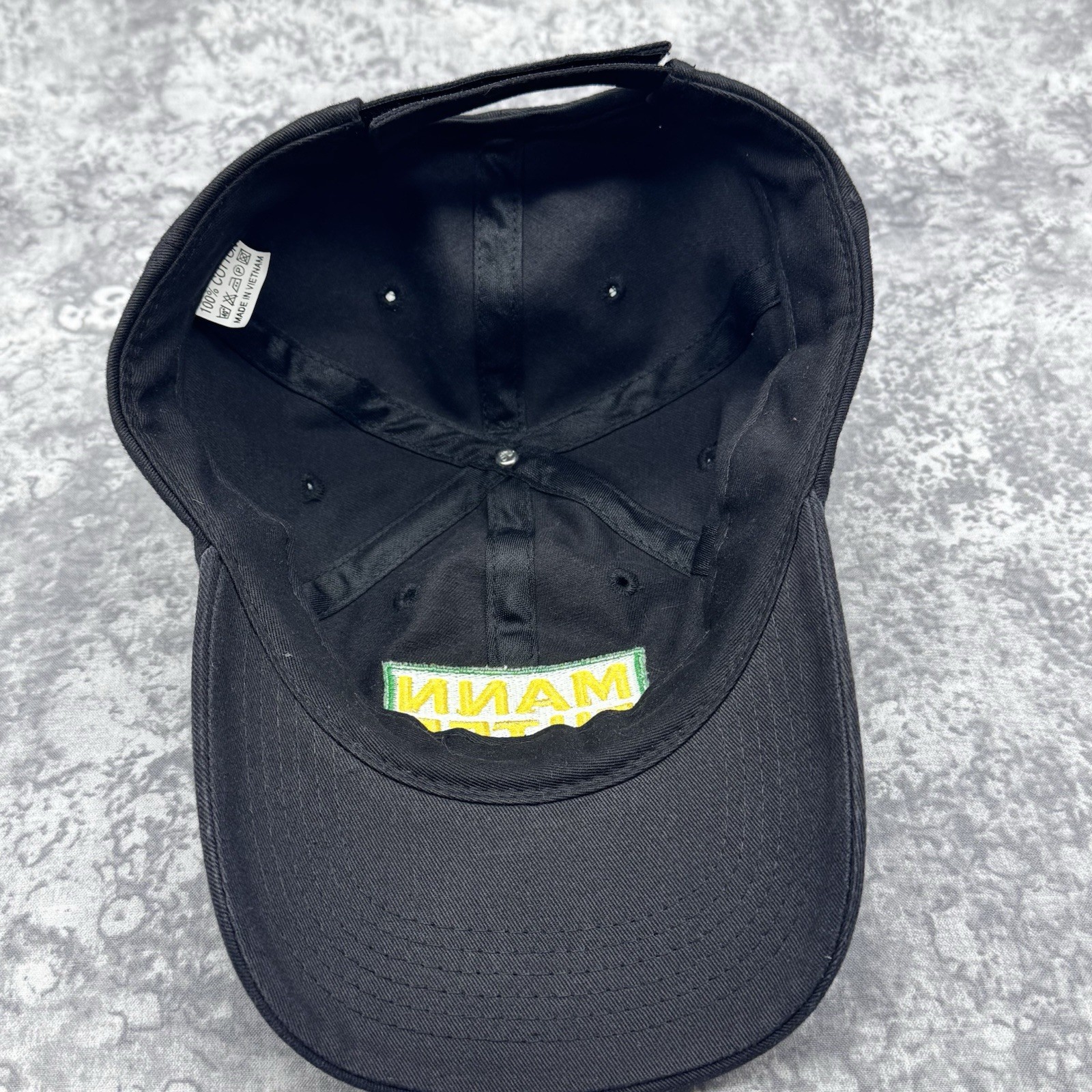 MANN FILTER Black Adjustable Baseball Cap Men Cla… - image 3