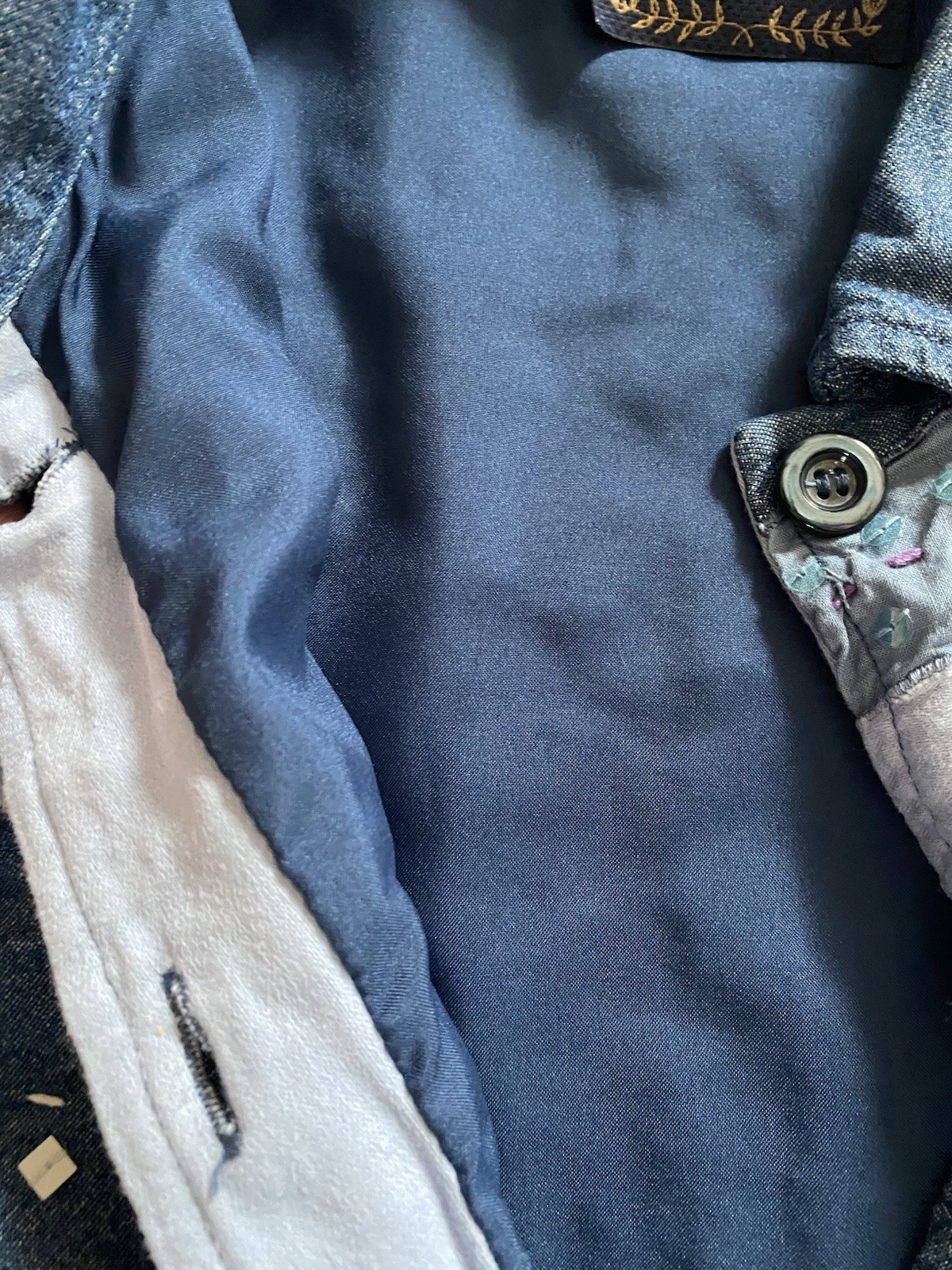 New Direction Embroidered Patchwork Jacket Size L… - image 5