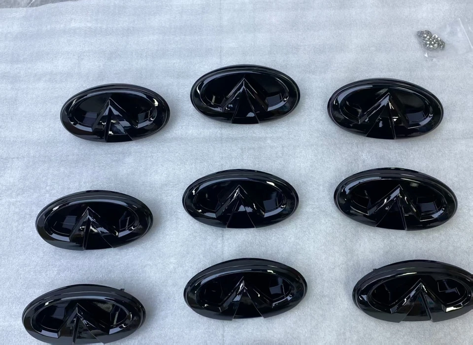 Front Gloss Black Emblem with housing For Q50 2018,2019,2020,2021+ 628664HB0A - Image 2 of 4