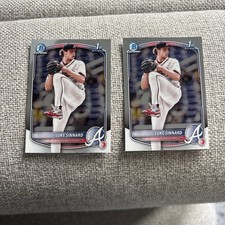 Luke Sinnard 2025 1st Bowman Chrome Prospects #BCP-62 Atlanta Braves (2 cards)