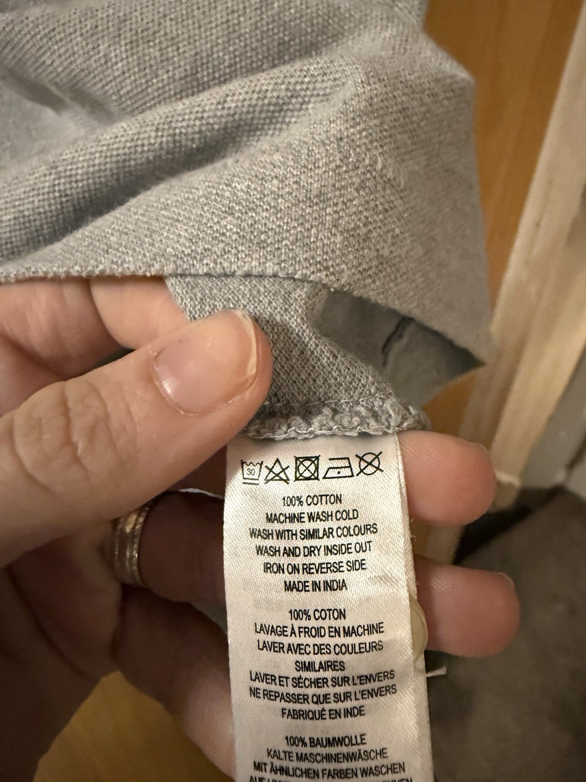 Men’s French Connection Grey T-shirt Size XXL 100% Cotton Excellent Condition image 4