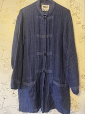 Flax 100% Linen Shacket Shirt Jacket Womens S...