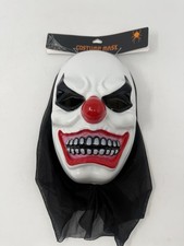 Máscara de payaso asesino del mal de Halloween de alta calidad espuma circo aterrador nueva con etiquetas