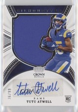 2021 Panini Chronicles Crown Royale Silhouette 36/99 Tutu Atwell Auto 0ud4