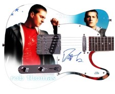 Rob Thomas Matchbox Twenty Autographed Custom 1/1 Graphics Photo Guitar ACOA