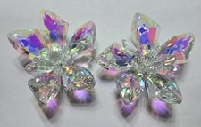 1 Pair Bridal Wedding Crystal Flowers for Shoe Clip Decoration or DIY Projects