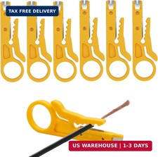 Mini Wire Stripper,6 PCS Small Wire Strippers, Mini Cable Stripper, Network Cabl