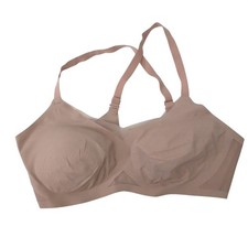 Honeylove Crossover Bra Sand Beige Wireless Support Size Large 38B/C LWBR0302V3