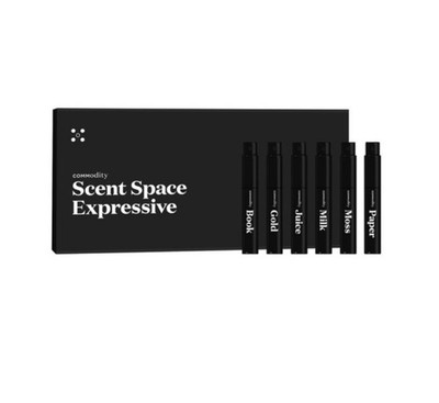 COMMODITY EXPRESSIVE SCENT SET 2mL x 6 (book, gold, paper, moss, velvet & milk)