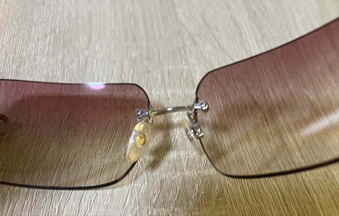 Chanel 4017-D c.124/58 Sunglasses Pink Gradient w/ Case Vintage