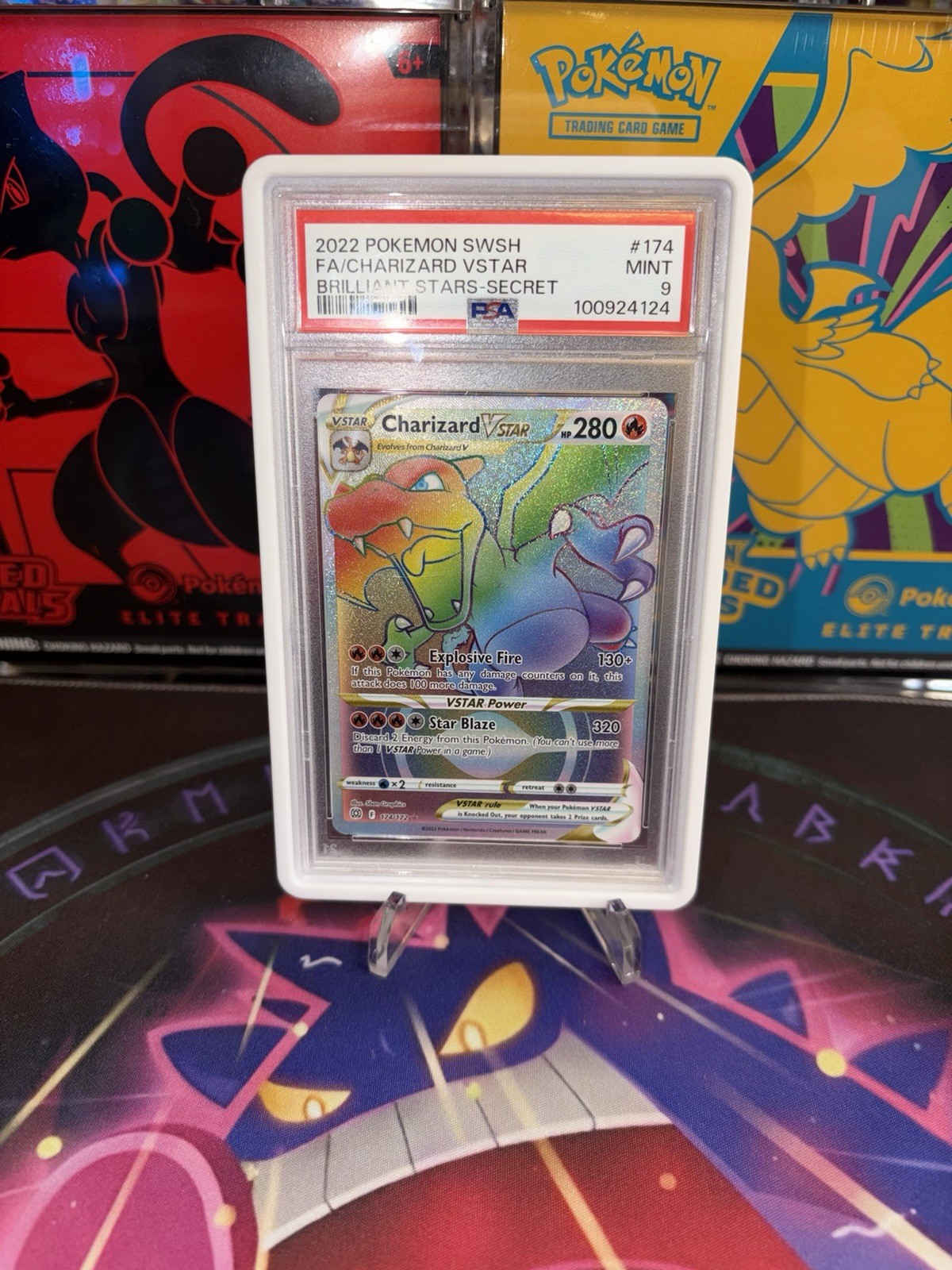 Charizard VSTAR (Secret) 174/172 Swsh09: Brilliant Stars Holo PSA 9