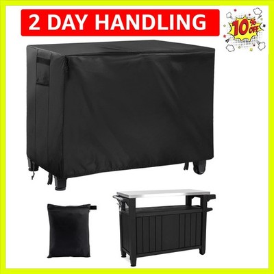Outdoor Dining Grill Cart Cover - 54''L*23''W*35''H, Compatible with Keter Unity...