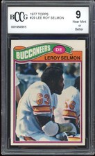 1977 Topps #29 Lee Roy Selmon Rookie Card BGS BCCG 9 Near Mint+. rookie card picture