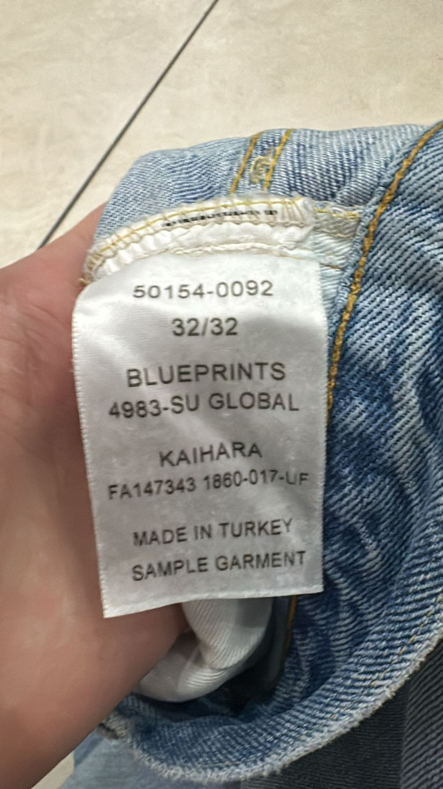 LVC SAMPLE Levi's Vintage Clothing 1954 32x32 501Z XX Selvedge RARE BLUEPRINTS image 8