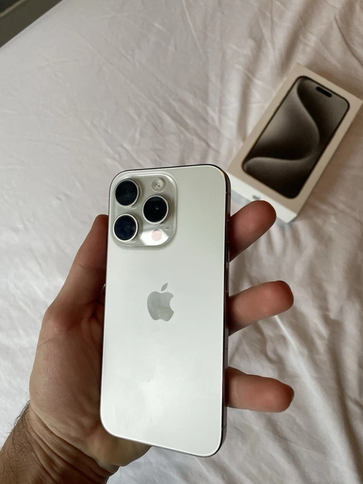 iphone 15 pro 128gb white titanium 91% BH 🔋 - Image 3 of 4