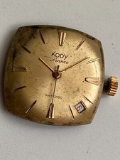 OROLOGIO DA POLSO VINTAGE KODY FRANCE 17 jewels parti di movimento! CAL LORSA