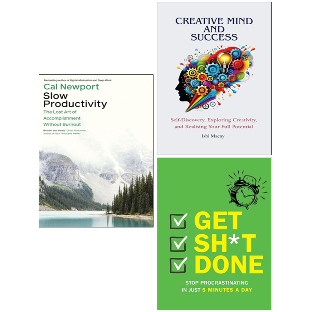 Creative Mind Success  Ishi Macay,Slow Productivity, Get Sh*t Done 3 Books Set