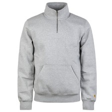 Carhartt WIP Chase Neck Half-Zip Sweatshirt grey - Pullover mit Reissverschluss