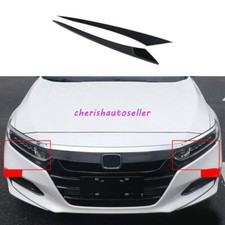 For Honda Accord 2018-2022 Steel Black Car Exterior Headlight Lamp Strip Trim