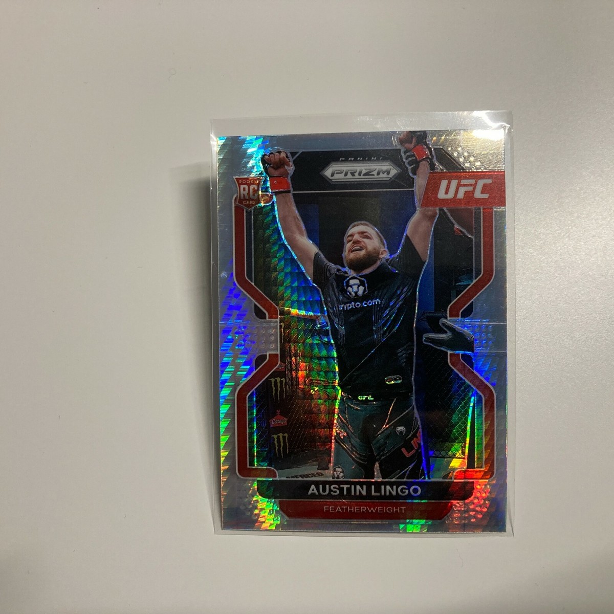 Austin Lingo 2022 Panini Prizm UFC Hyper Prizm Rookie Card #109