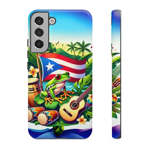 Custodia telefono Tropical Porto Rico - design rana colorata, regalo per Boricua, - Foto 67 di 106