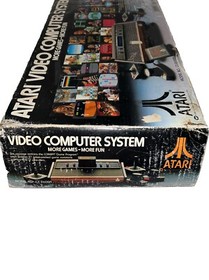 Atari 2600 (CX-2600A) Computer System w/Original Box Matching # Working See PICS