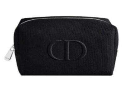 DIOR COSMETIC/MAKEUP BAG POUCH CLUTCH BLACK New! Original 