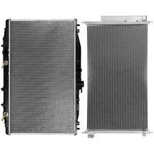 Aluminum Radiator & AC Conditioner Condenser Cooling Kit for 2004-2005 Acura TSX