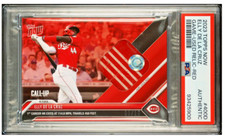 Elly De La Cruz Topps Now 1st HR Game-Used Base Relic RED /10 PSA Authentic