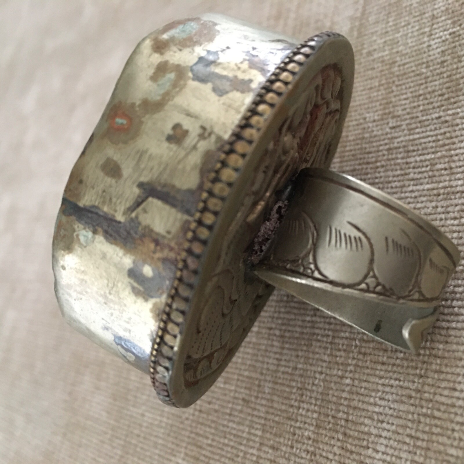 Druzy Crystal Statement Ring Adjustable - image 8