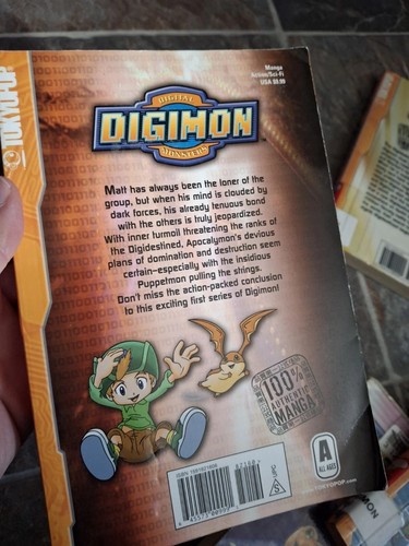 Digimon Vol 1 2 3 4 5 Eng Manga Lot Series Tokyopop LIBRARY FLAWS 2003 Complete - Picture 23 of 23