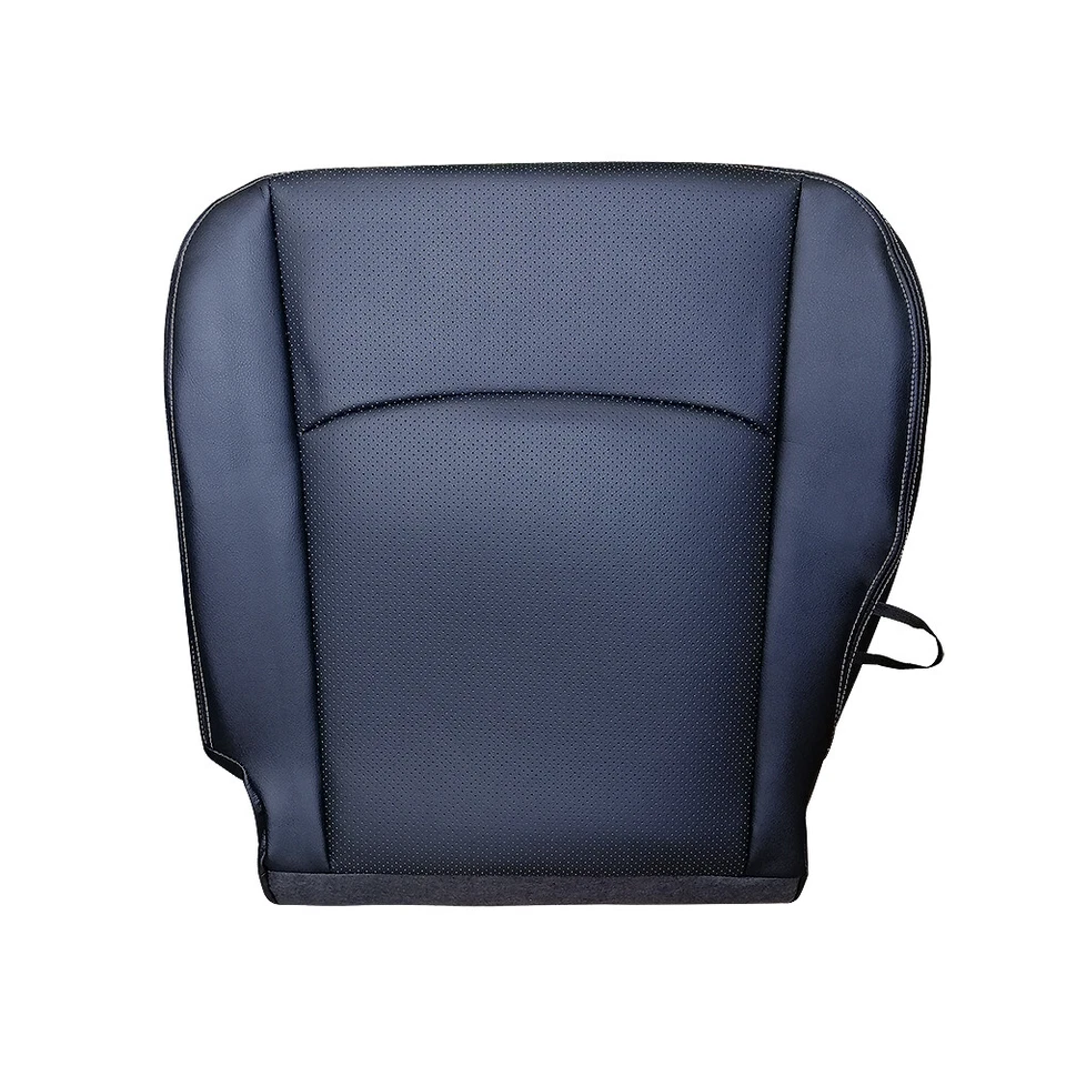 For 2013-2018 Dodge Ram Laramie 2500 3500 Driver Bottom Leather Seat Cover Black - Image 2 of 4