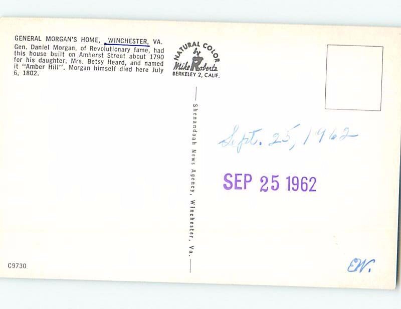 Pre1980 HISTORIC HOME Winchester Virginia VA d1625 eBay