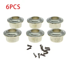 6PCS Electroplated Plastic Guitar Tuning Key Conversion Bushings Adapter Ferrule