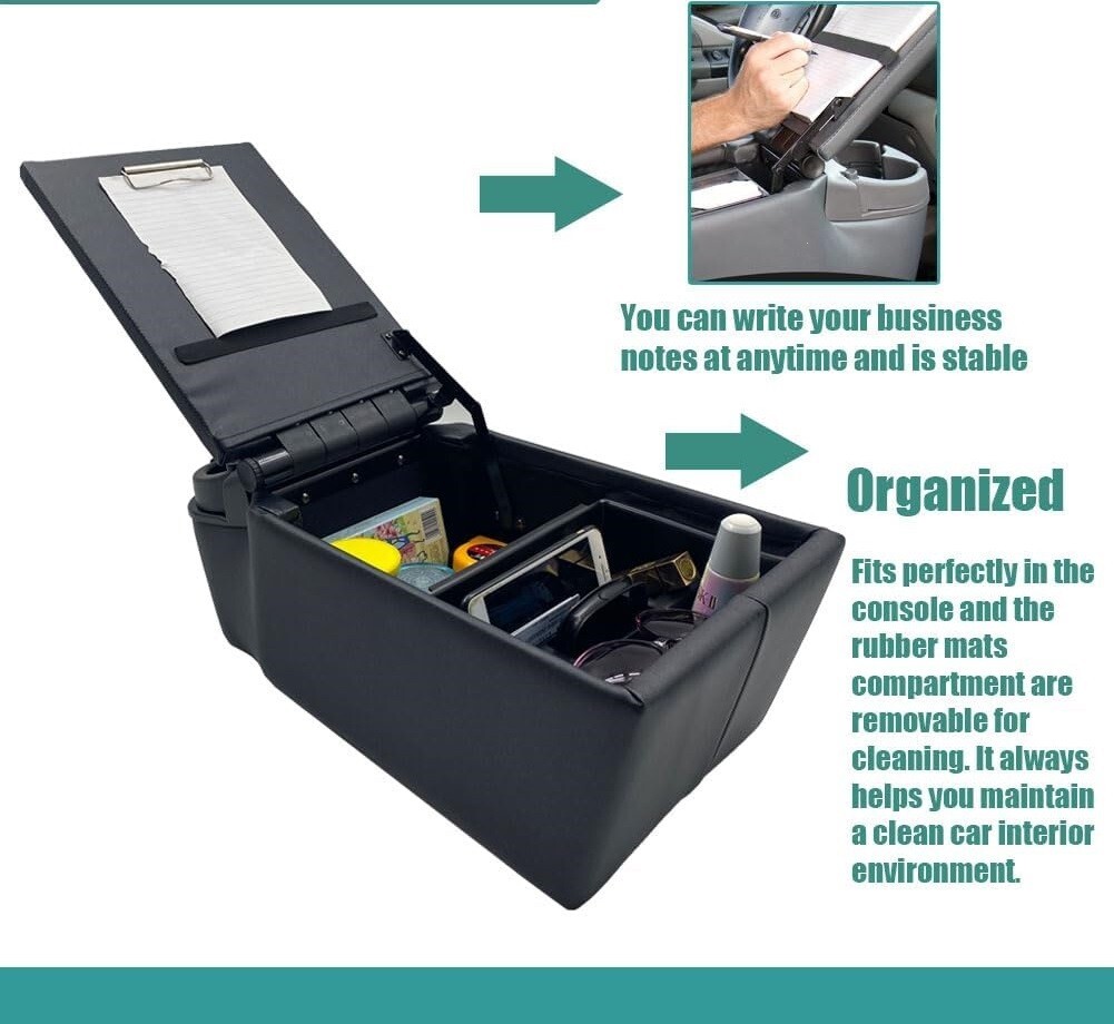 Universal Truck Seat/Bench Contractor Center Console Business Organizer ...