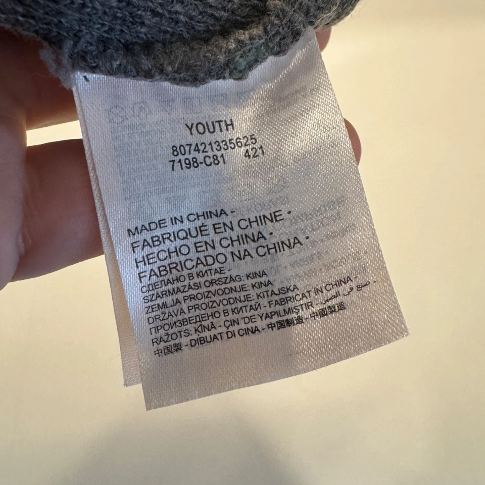 Gorro Hurley Jóvenes Niños Gris Verde Talla Única Gorra Invierno Informal Logo Foto 3 de 4