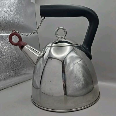 Michael Graves Design Modern Look Tea Kettle With Lid, Handle, Whistle Cap