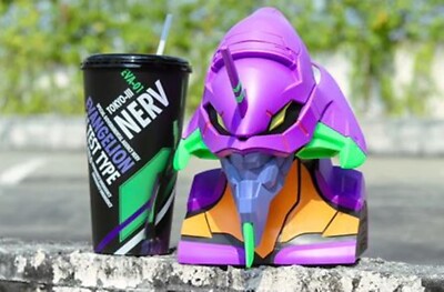 Evangelion AH Bucket Popcorn New Purple 2024 Rare Collectible 64 Evangelion AH Bucket Popcorn New Purple 2024 Rare Collectible 64