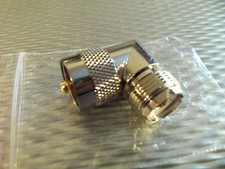  1 SO239 UHF Female to PL259 UHF Male Angle Connector Antenna Coaxial Adapter